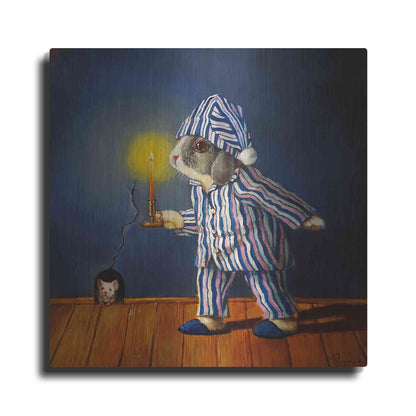 Luxe Metal Art 'The Night Before Xmas' by Lucia Heffernan, Metal Wall Art