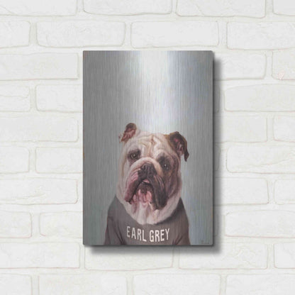 Luxe Metal Art 'Earl Gray' by Lucia Heffernan, Metal Wall Art,12x16