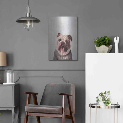 Luxe Metal Art 'Earl Gray' by Lucia Heffernan, Metal Wall Art,16x24