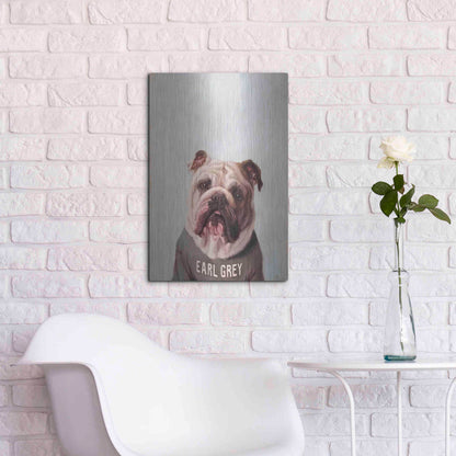 Luxe Metal Art 'Earl Gray' by Lucia Heffernan, Metal Wall Art,16x24