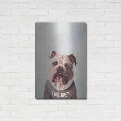 Luxe Metal Art 'Earl Gray' by Lucia Heffernan, Metal Wall Art,24x36