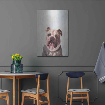 Luxe Metal Art 'Earl Gray' by Lucia Heffernan, Metal Wall Art,24x36