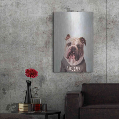 Luxe Metal Art 'Earl Gray' by Lucia Heffernan, Metal Wall Art,24x36