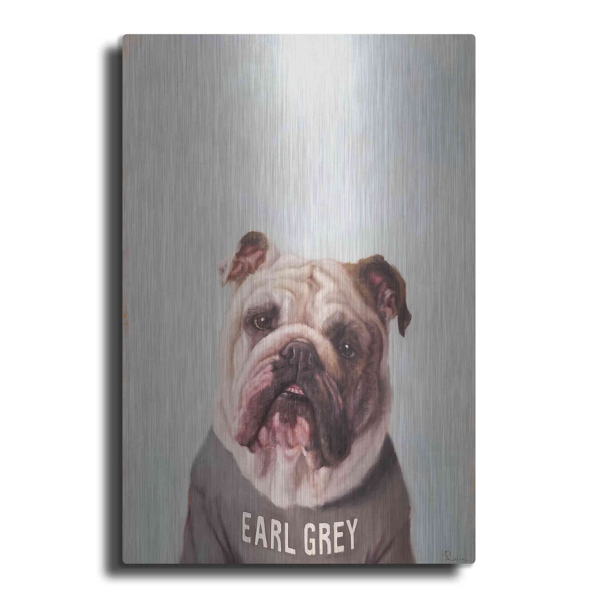 Luxe Metal Art 'Earl Gray' by Lucia Heffernan, Metal Wall Art