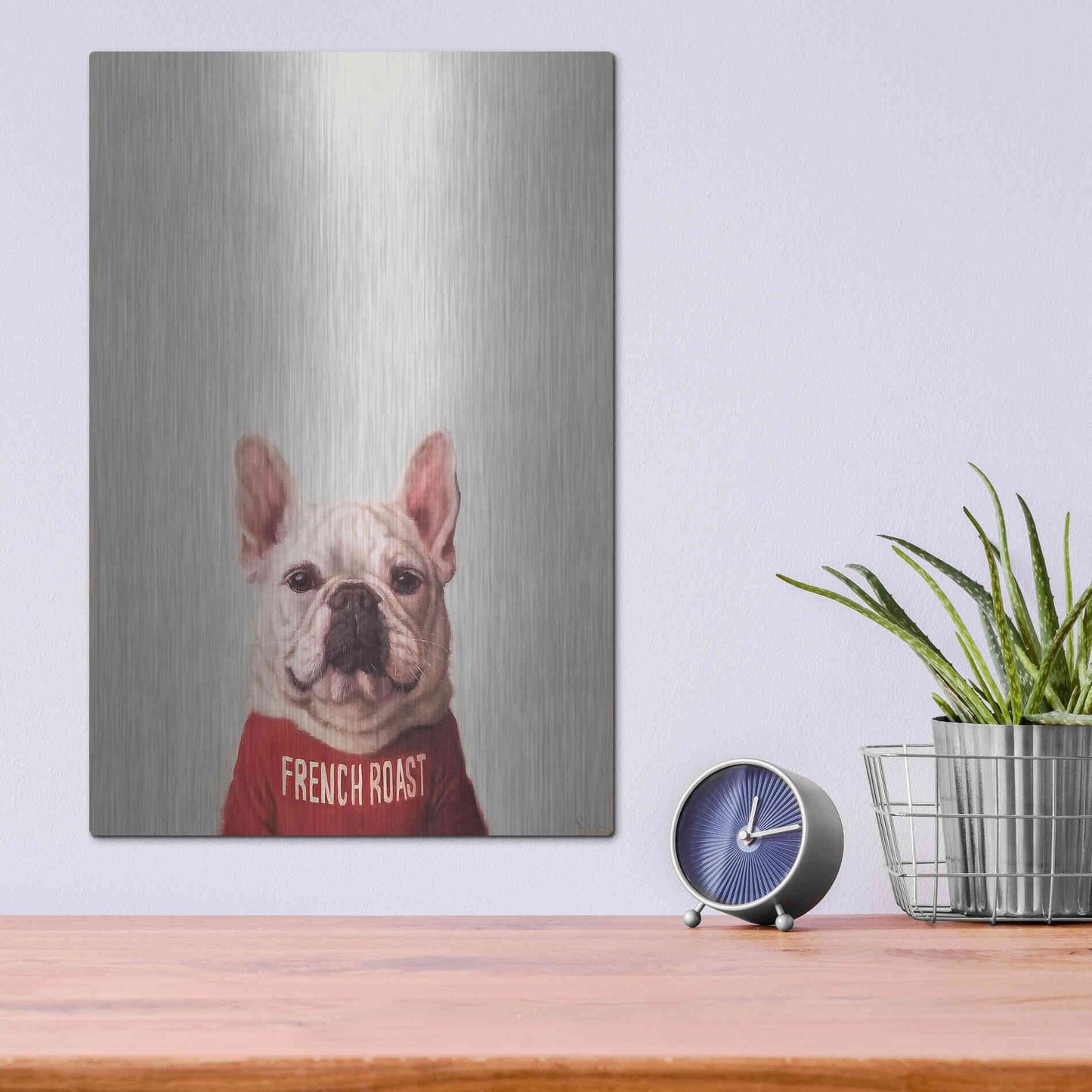 Luxe Metal Art 'French Roast' by Lucia Heffernan, Metal Wall Art,12x16