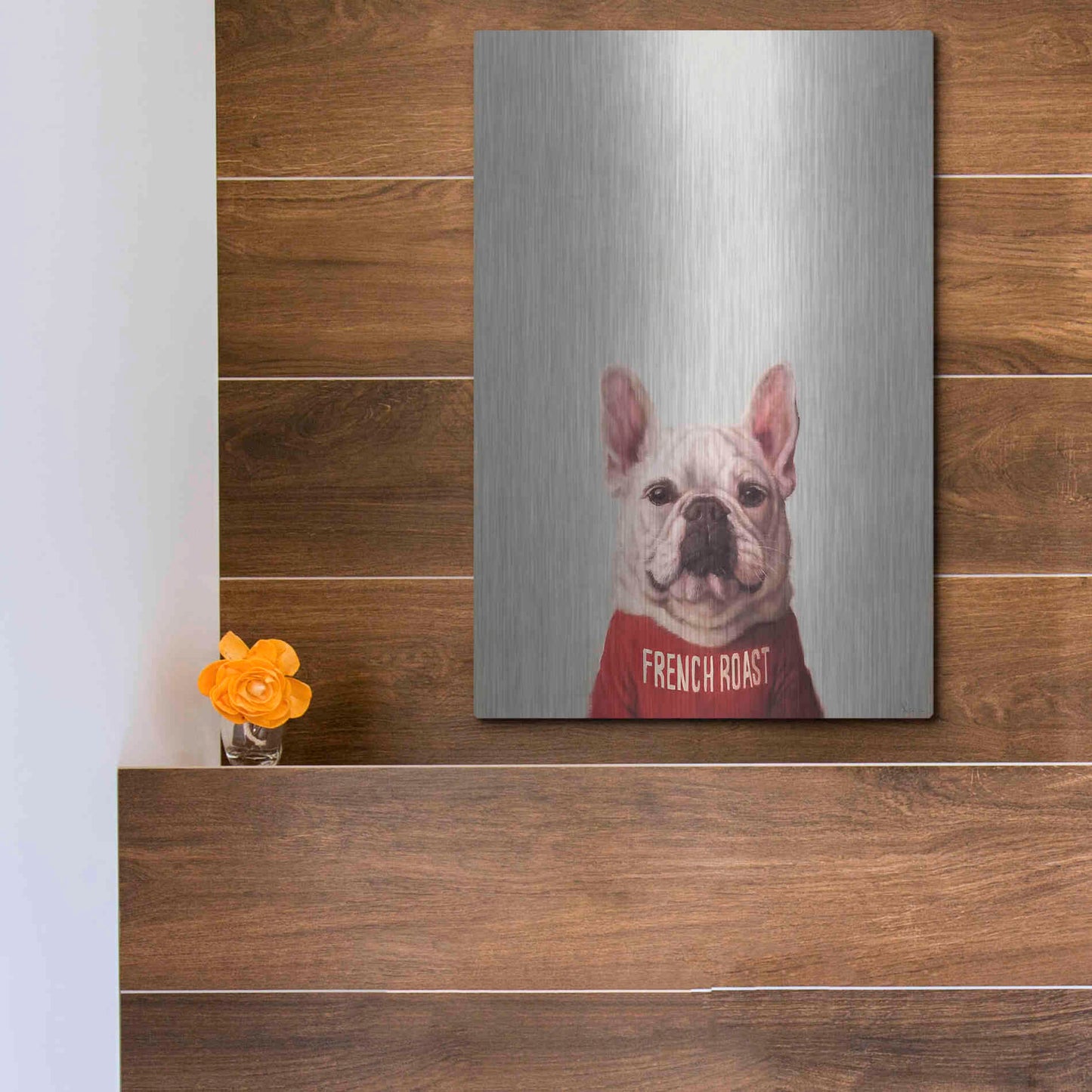 Luxe Metal Art 'French Roast' by Lucia Heffernan, Metal Wall Art,12x16