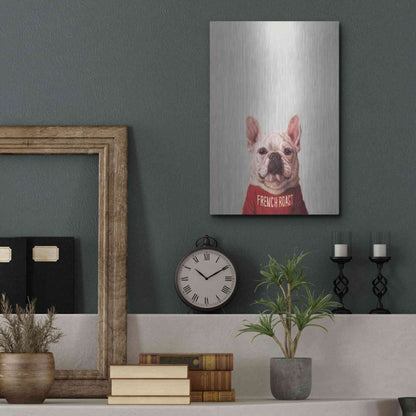 Luxe Metal Art 'French Roast' by Lucia Heffernan, Metal Wall Art,12x16