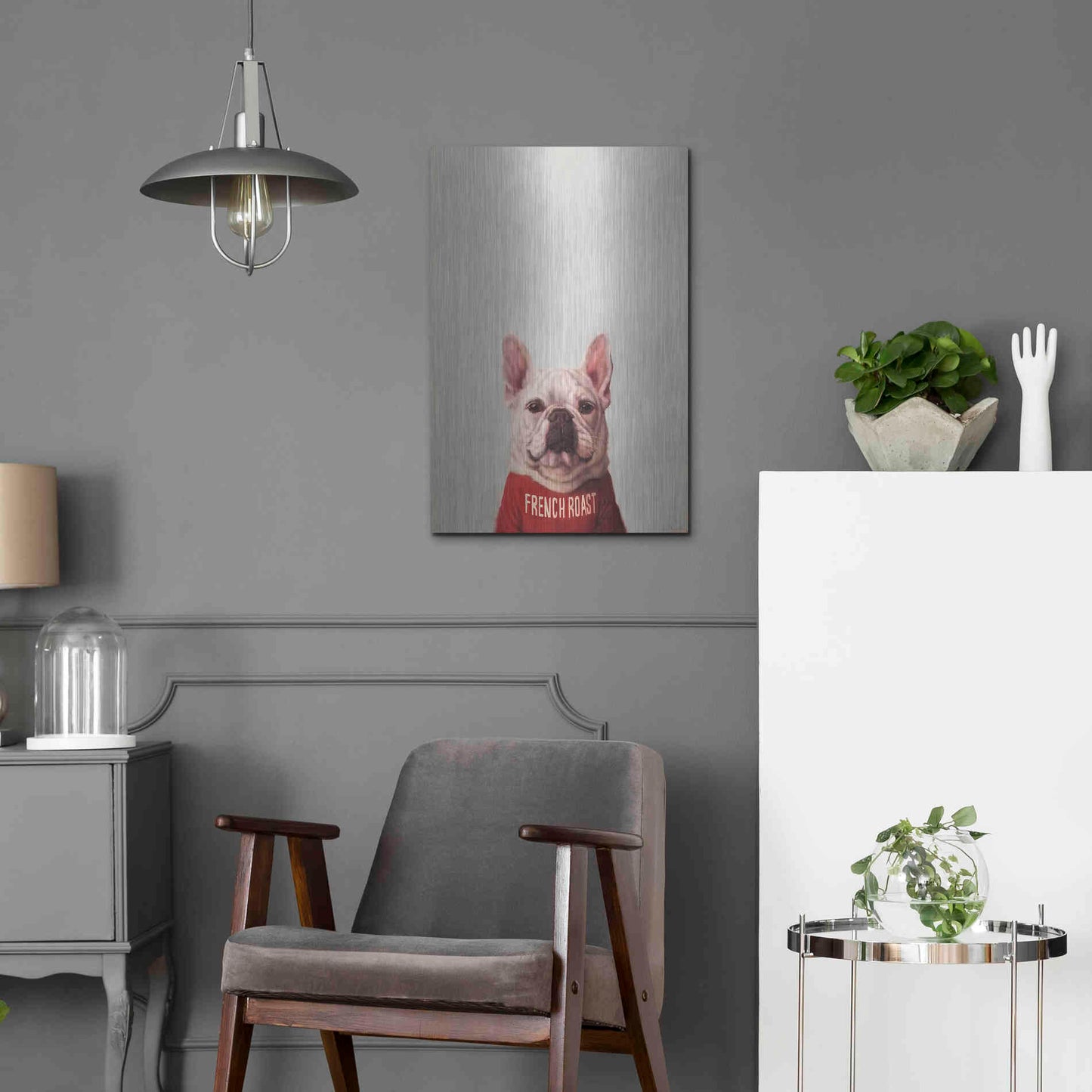 Luxe Metal Art 'French Roast' by Lucia Heffernan, Metal Wall Art,16x24