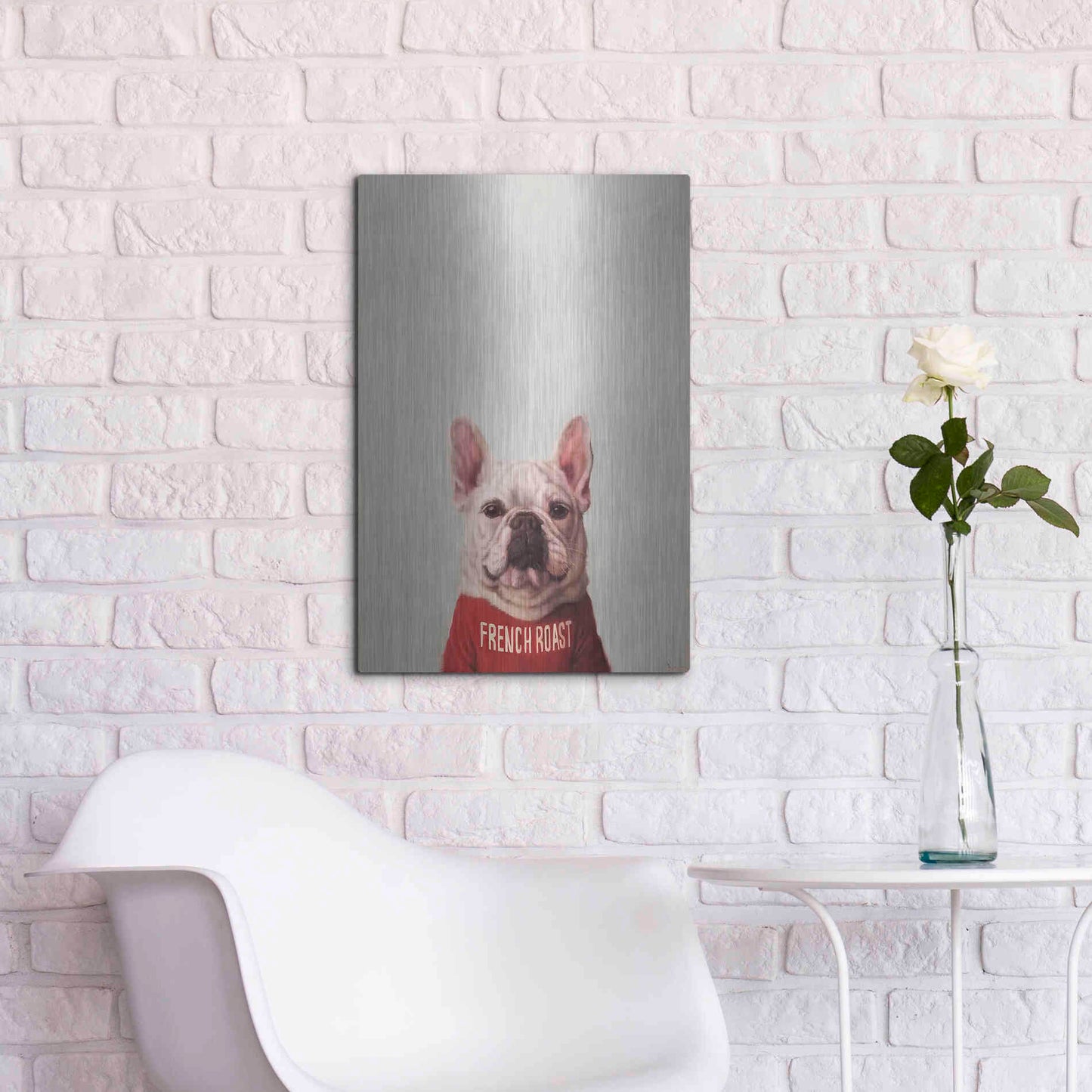 Luxe Metal Art 'French Roast' by Lucia Heffernan, Metal Wall Art,16x24