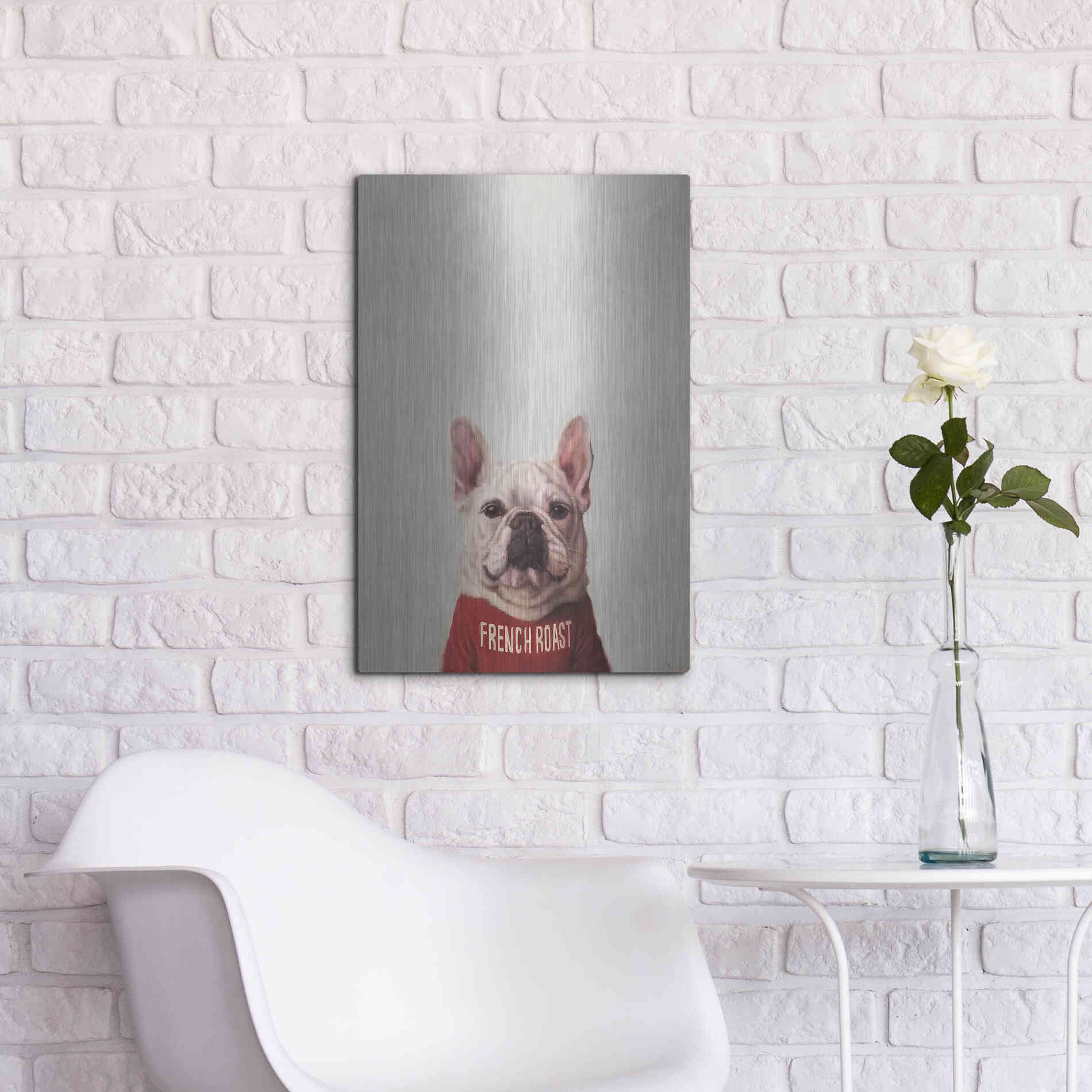 Luxe Metal Art 'French Roast' by Lucia Heffernan, Metal Wall Art,16x24