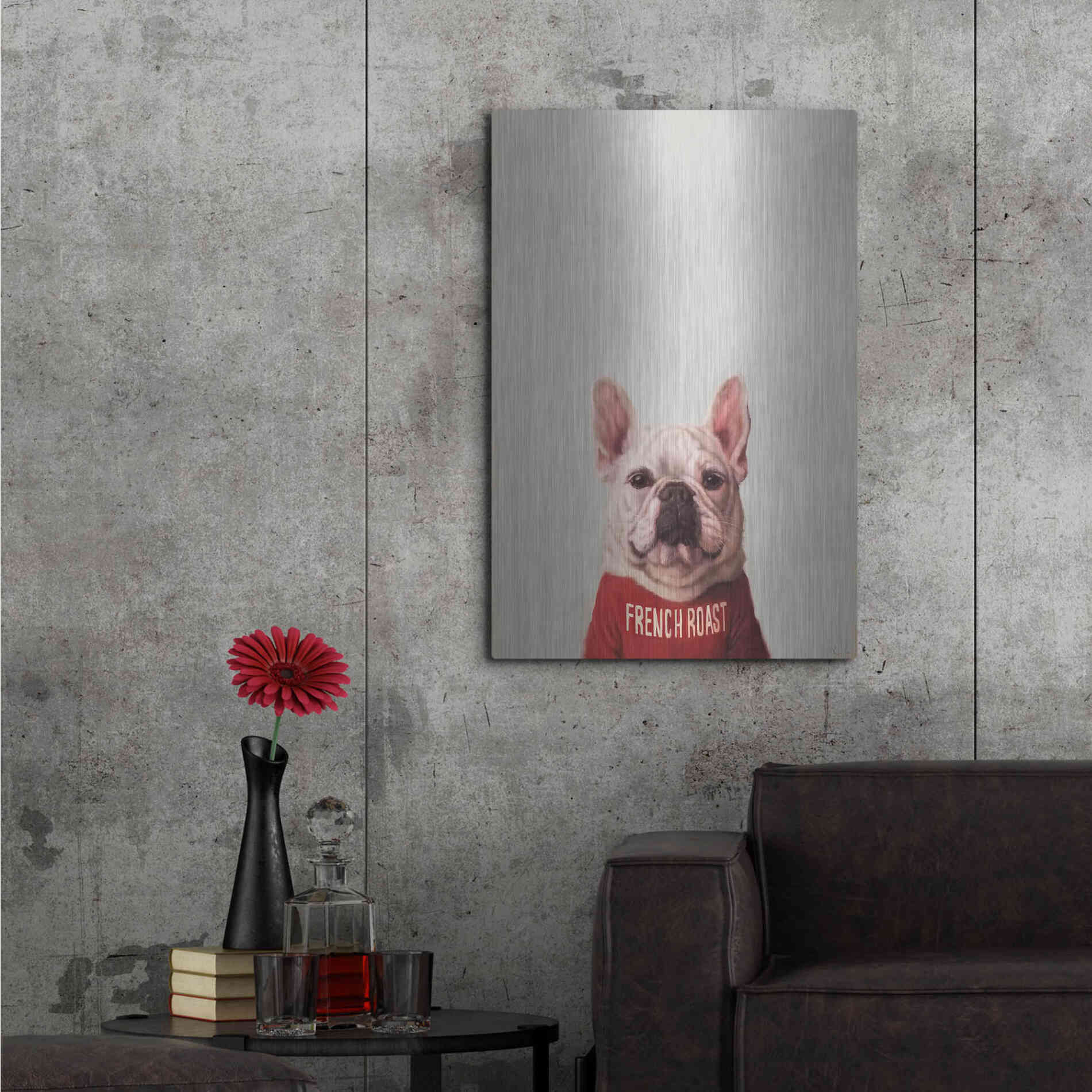 Luxe Metal Art 'French Roast' by Lucia Heffernan, Metal Wall Art,24x36