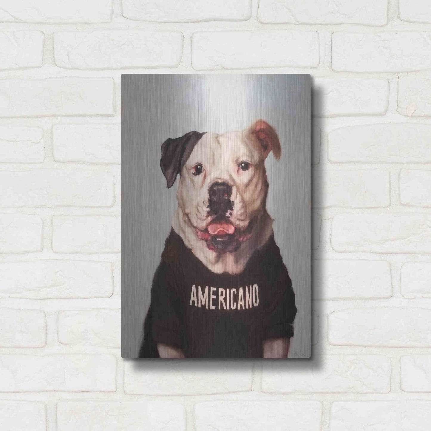 Luxe Metal Art 'Americano' by Lucia Heffernan, Metal Wall Art,12x16