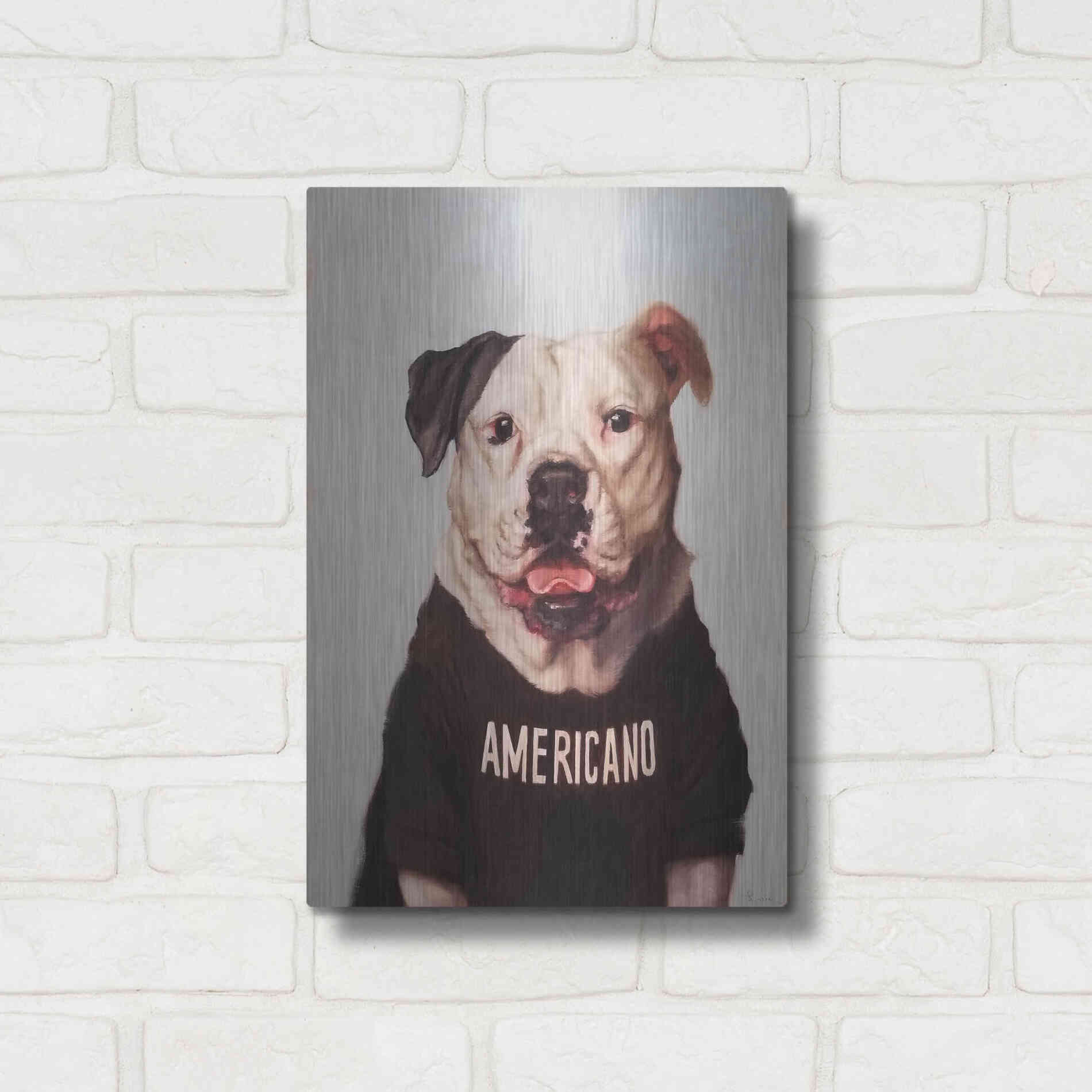 Luxe Metal Art 'Americano' by Lucia Heffernan, Metal Wall Art,12x16