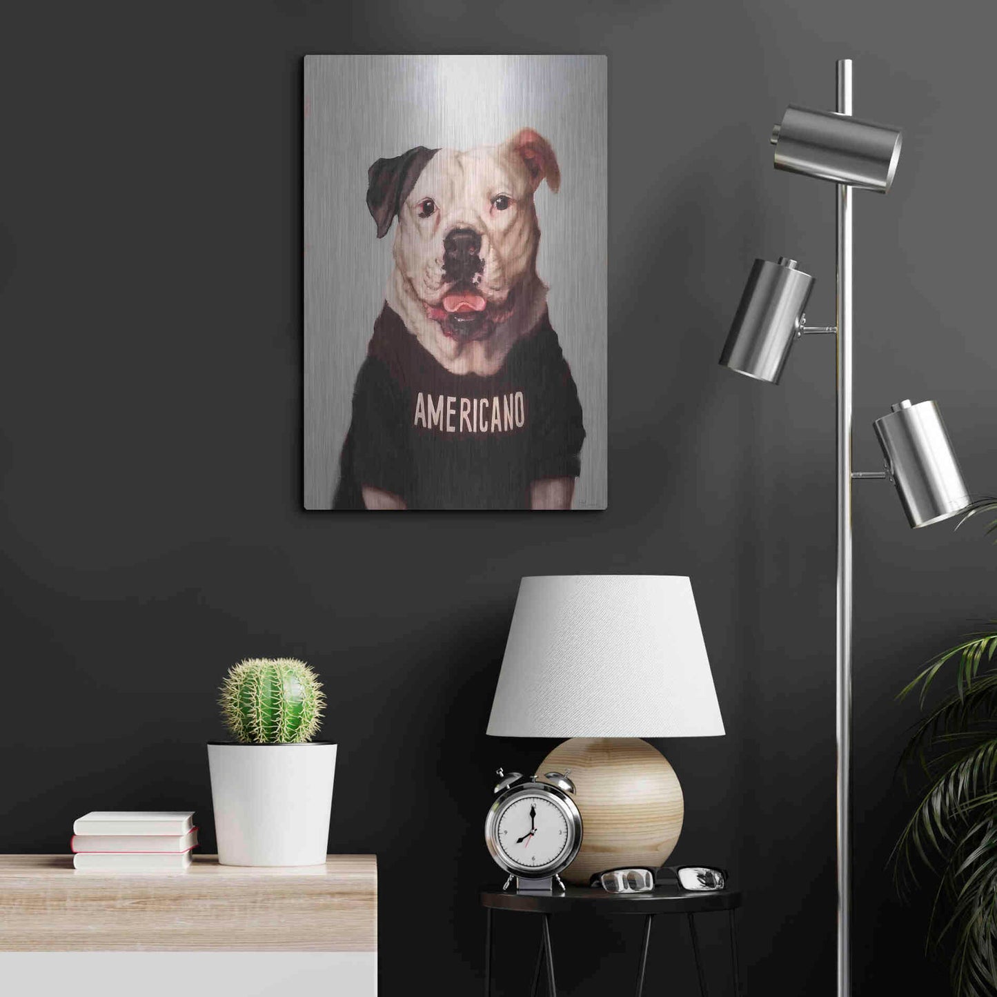 Luxe Metal Art 'Americano' by Lucia Heffernan, Metal Wall Art,16x24