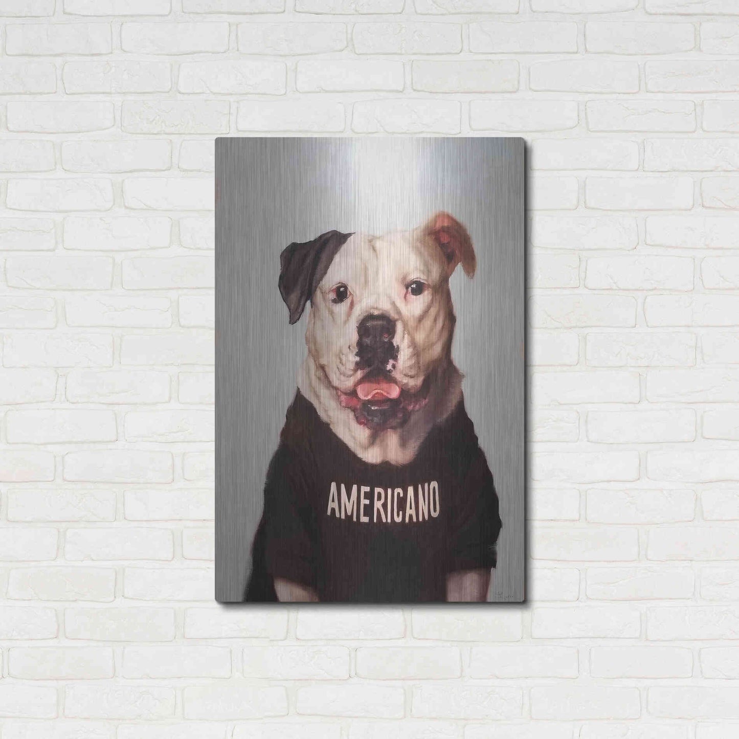 Luxe Metal Art 'Americano' by Lucia Heffernan, Metal Wall Art,24x36