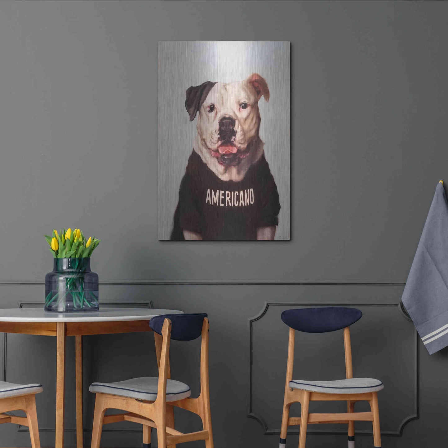 Luxe Metal Art 'Americano' by Lucia Heffernan, Metal Wall Art,24x36