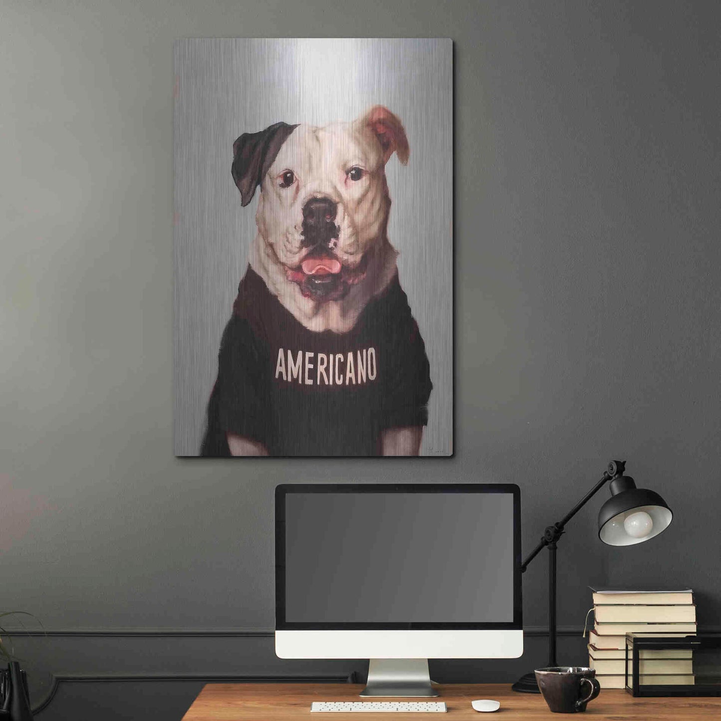 Luxe Metal Art 'Americano' by Lucia Heffernan, Metal Wall Art,24x36