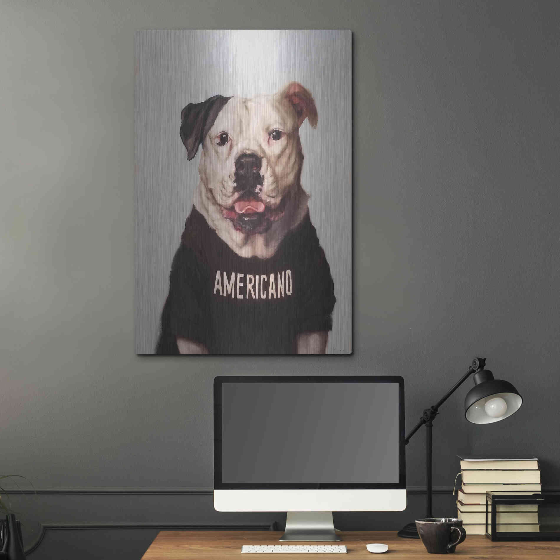 Luxe Metal Art 'Americano' by Lucia Heffernan, Metal Wall Art,24x36