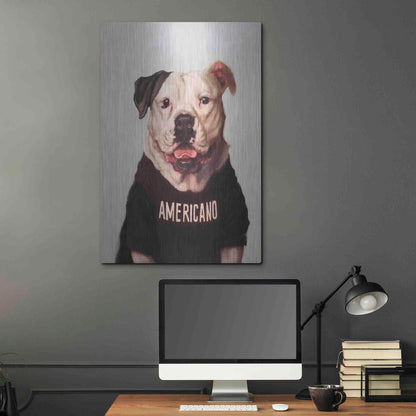 Luxe Metal Art 'Americano' by Lucia Heffernan, Metal Wall Art,24x36