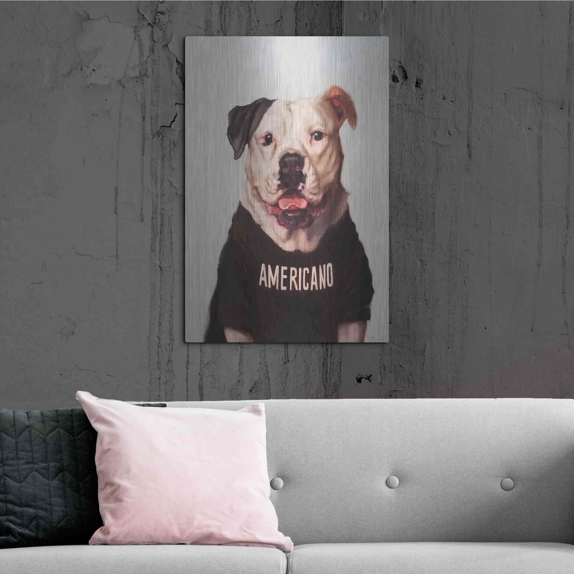 Luxe Metal Art 'Americano' by Lucia Heffernan, Metal Wall Art,24x36