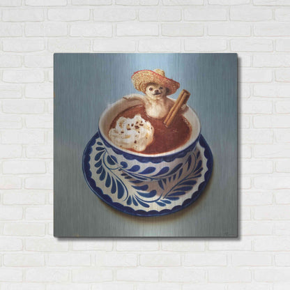 Luxe Metal Art 'Mexican Hot Chocolate' by Lucia Heffernan, Metal Wall Art,36x36