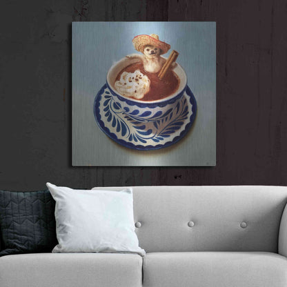 Luxe Metal Art 'Mexican Hot Chocolate' by Lucia Heffernan, Metal Wall Art,36x36