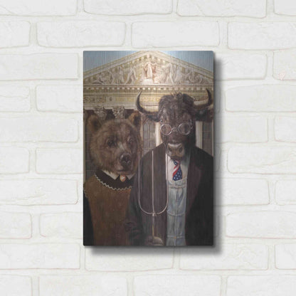 Luxe Metal Art 'Wallstreet Gothic 2' by Lucia Heffernan, Metal Wall Art,12x16