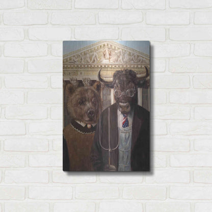 Luxe Metal Art 'Wallstreet Gothic 2' by Lucia Heffernan, Metal Wall Art,16x24