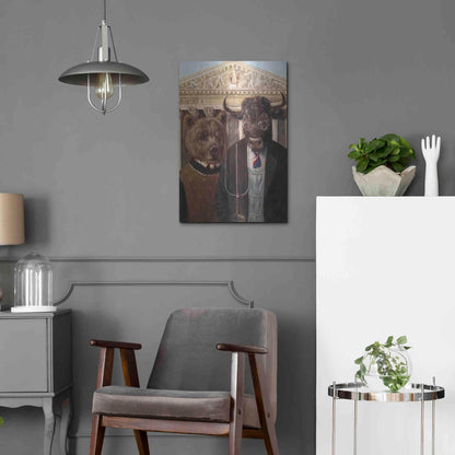 Luxe Metal Art 'Wallstreet Gothic 2' by Lucia Heffernan, Metal Wall Art,16x24