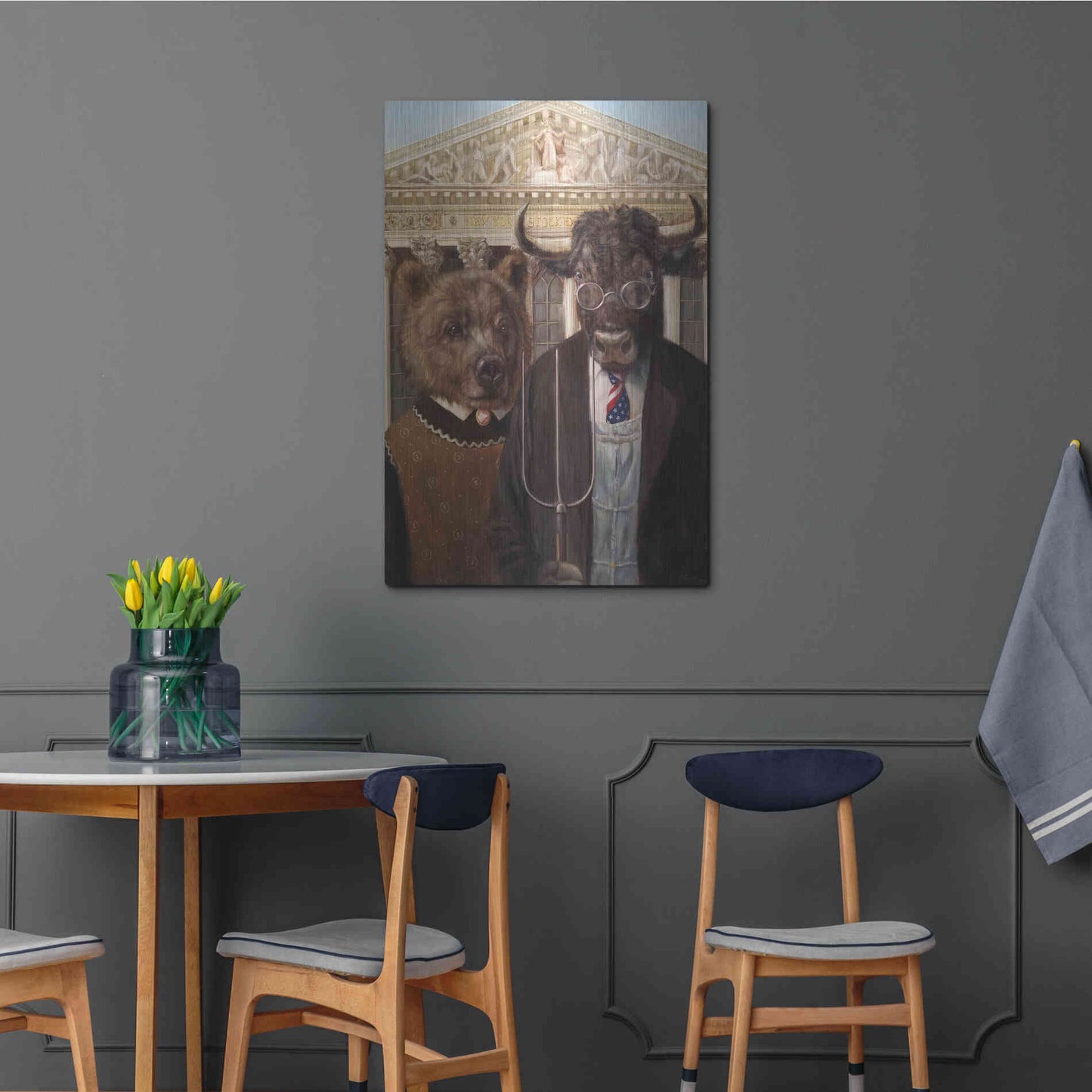 Luxe Metal Art 'Wallstreet Gothic 2' by Lucia Heffernan, Metal Wall Art,24x36