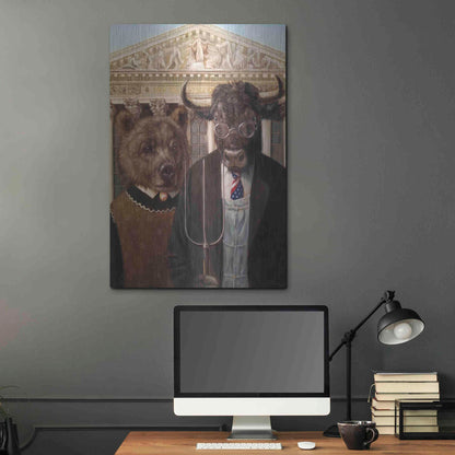 Luxe Metal Art 'Wallstreet Gothic 2' by Lucia Heffernan, Metal Wall Art,24x36