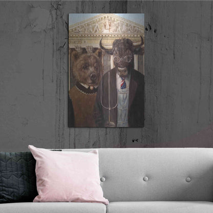 Luxe Metal Art 'Wallstreet Gothic 2' by Lucia Heffernan, Metal Wall Art,24x36