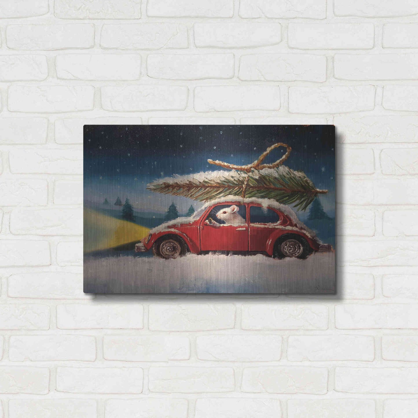 Luxe Metal Art 'Tis The Season' by Lucia Heffernan, Metal Wall Art,24x16