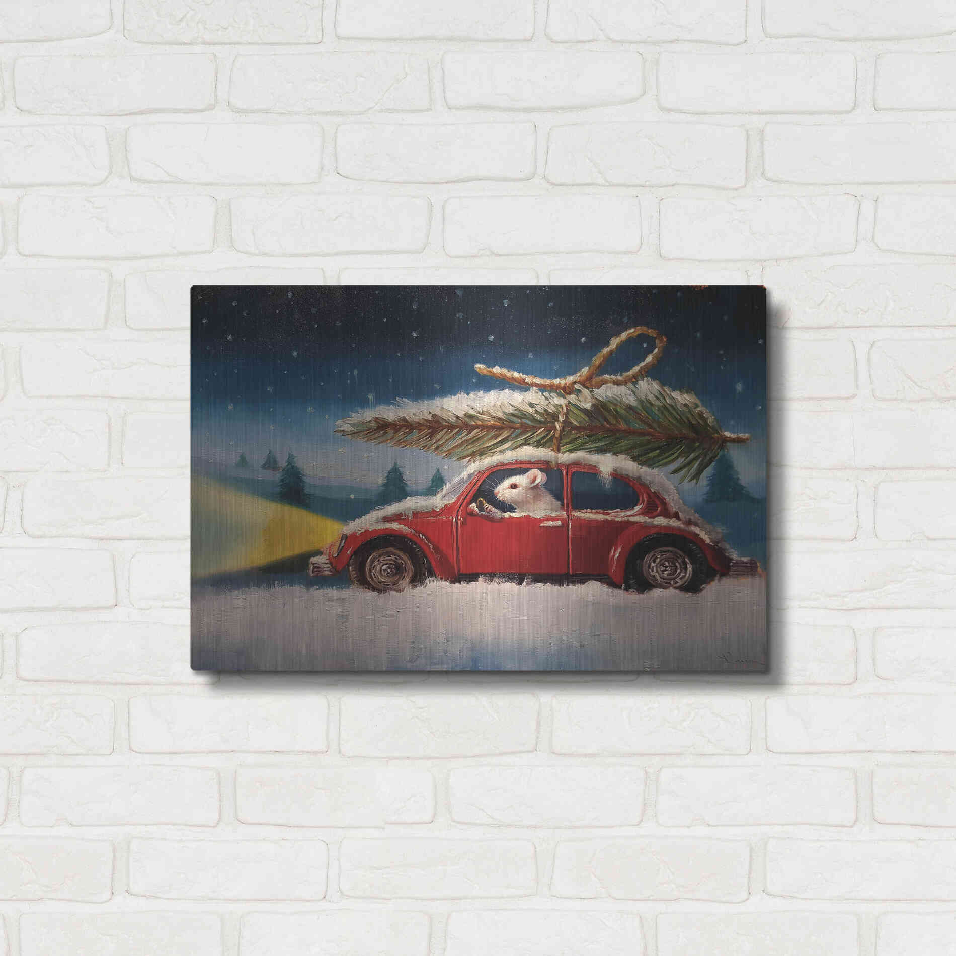 Luxe Metal Art 'Tis The Season' by Lucia Heffernan, Metal Wall Art,24x16