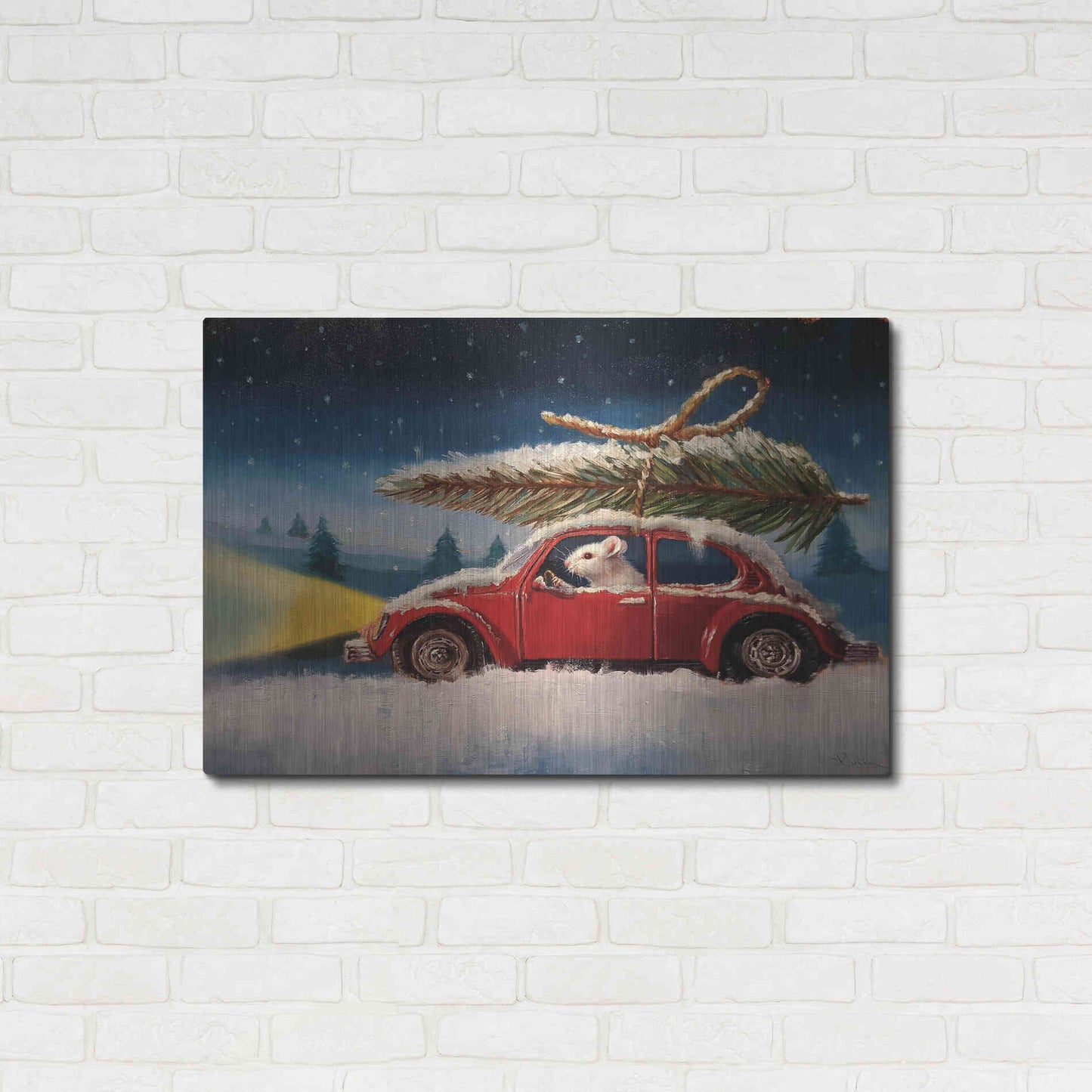 Luxe Metal Art 'Tis The Season' by Lucia Heffernan, Metal Wall Art,36x24