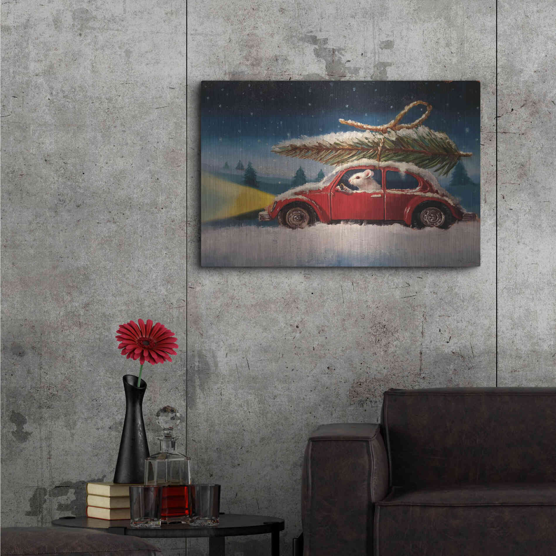 Luxe Metal Art 'Tis The Season' by Lucia Heffernan, Metal Wall Art,36x24