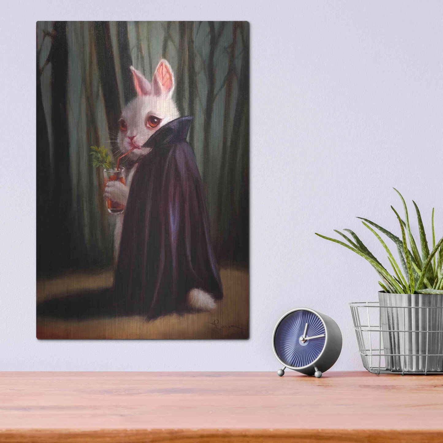 Luxe Metal Art 'Bewitching Hour' by Lucia Heffernan, Metal Wall Art,12x16