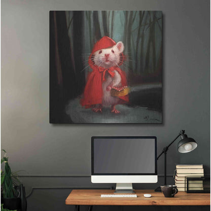 Luxe Metal Art 'Little Red' by Lucia Heffernan, Metal Wall Art,36x36