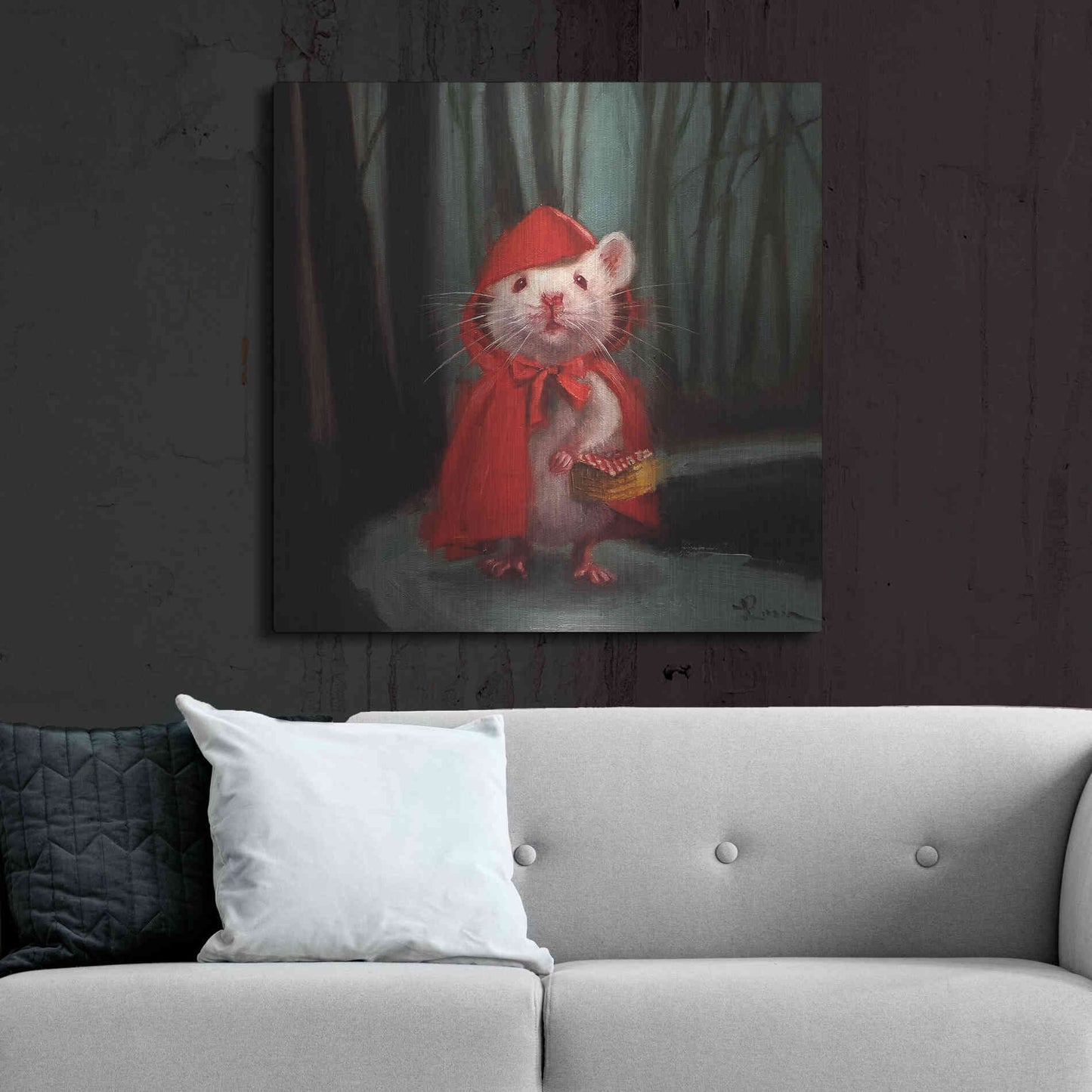 Luxe Metal Art 'Little Red' by Lucia Heffernan, Metal Wall Art,36x36