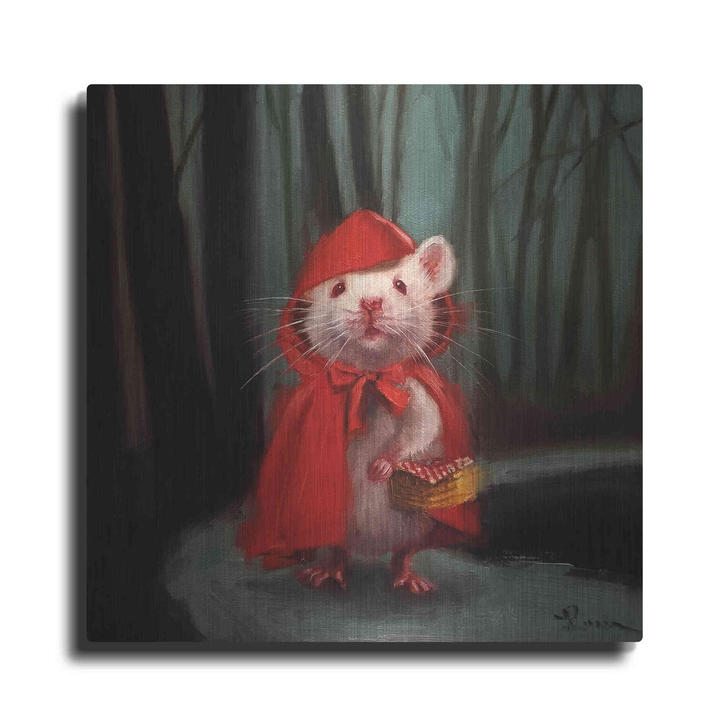 Luxe Metal Art 'Little Red' by Lucia Heffernan, Metal Wall Art