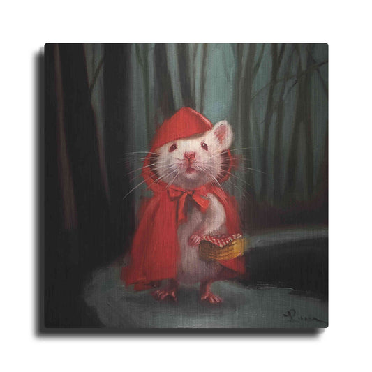 Luxe Metal Art 'Little Red' by Lucia Heffernan, Metal Wall Art