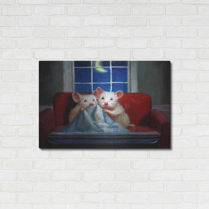 Luxe Metal Art 'Horror Movie' by Lucia Heffernan, Metal Wall Art,36x24