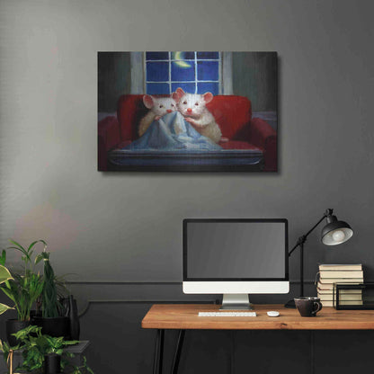 Luxe Metal Art 'Horror Movie' by Lucia Heffernan, Metal Wall Art,36x24