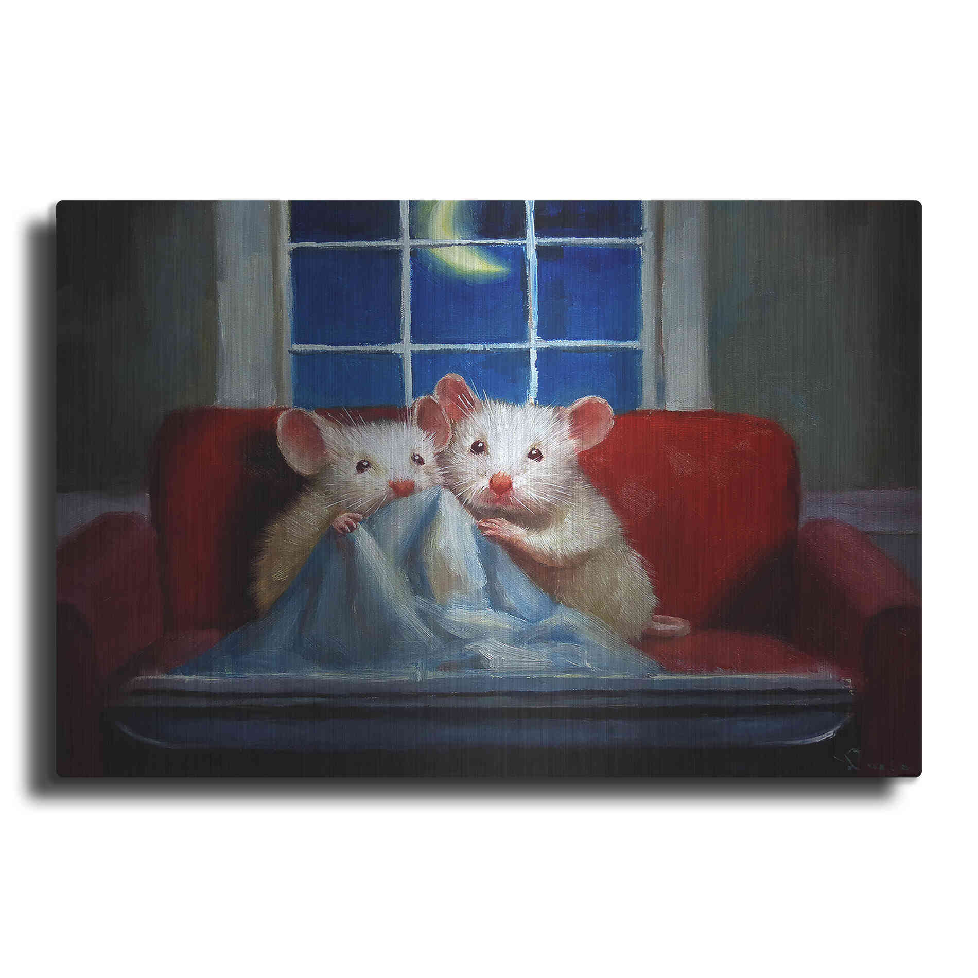 Luxe Metal Art 'Horror Movie' by Lucia Heffernan, Metal Wall Art