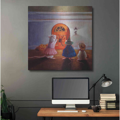 Luxe Metal Art 'After Hour Trick or Treat' by Lucia Heffernan, Metal Wall Art,36x36