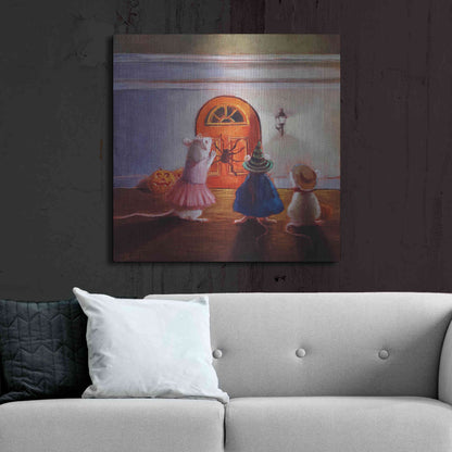 Luxe Metal Art 'After Hour Trick or Treat' by Lucia Heffernan, Metal Wall Art,36x36