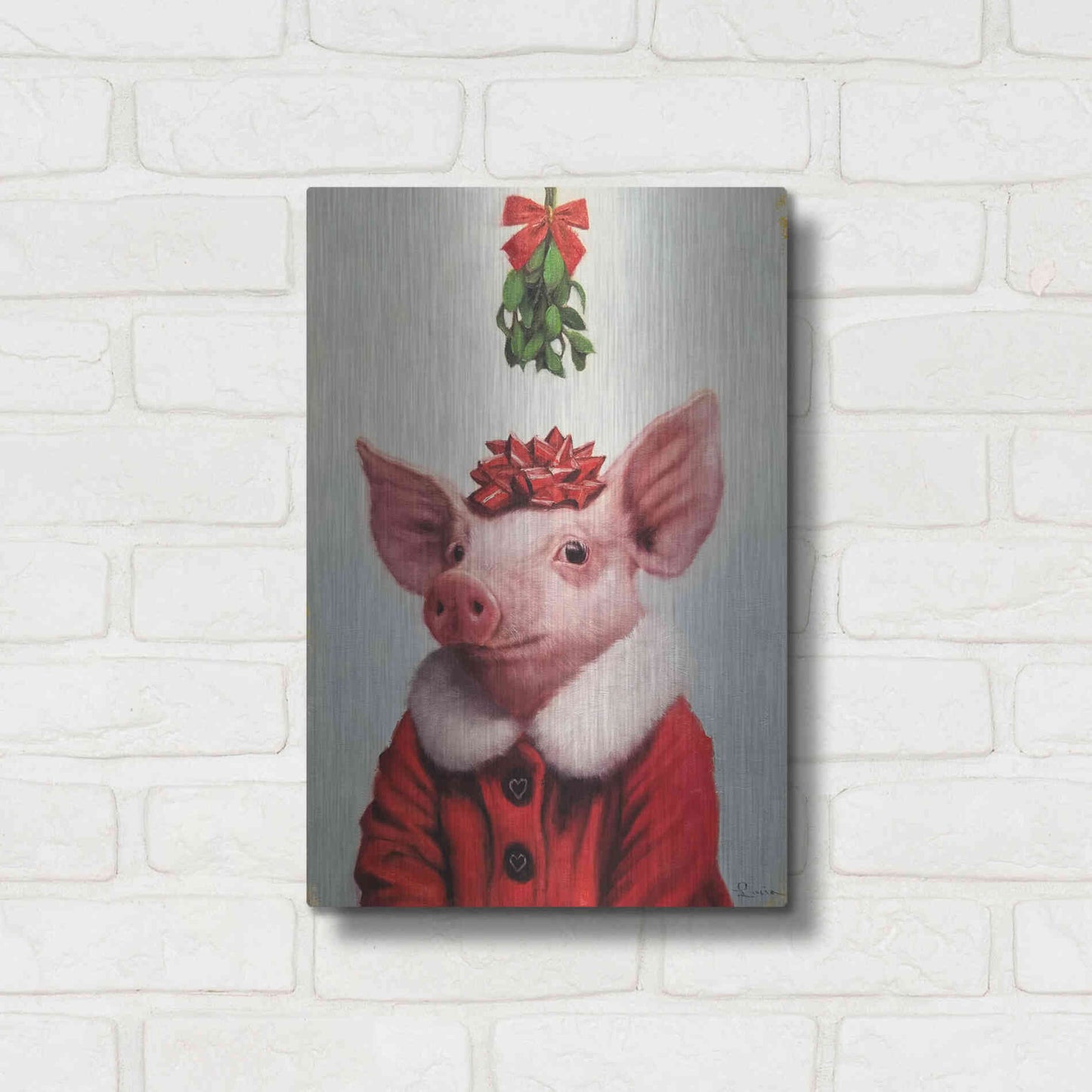 Luxe Metal Art 'Anticipation' by Lucia Heffernan, Metal Wall Art,12x16