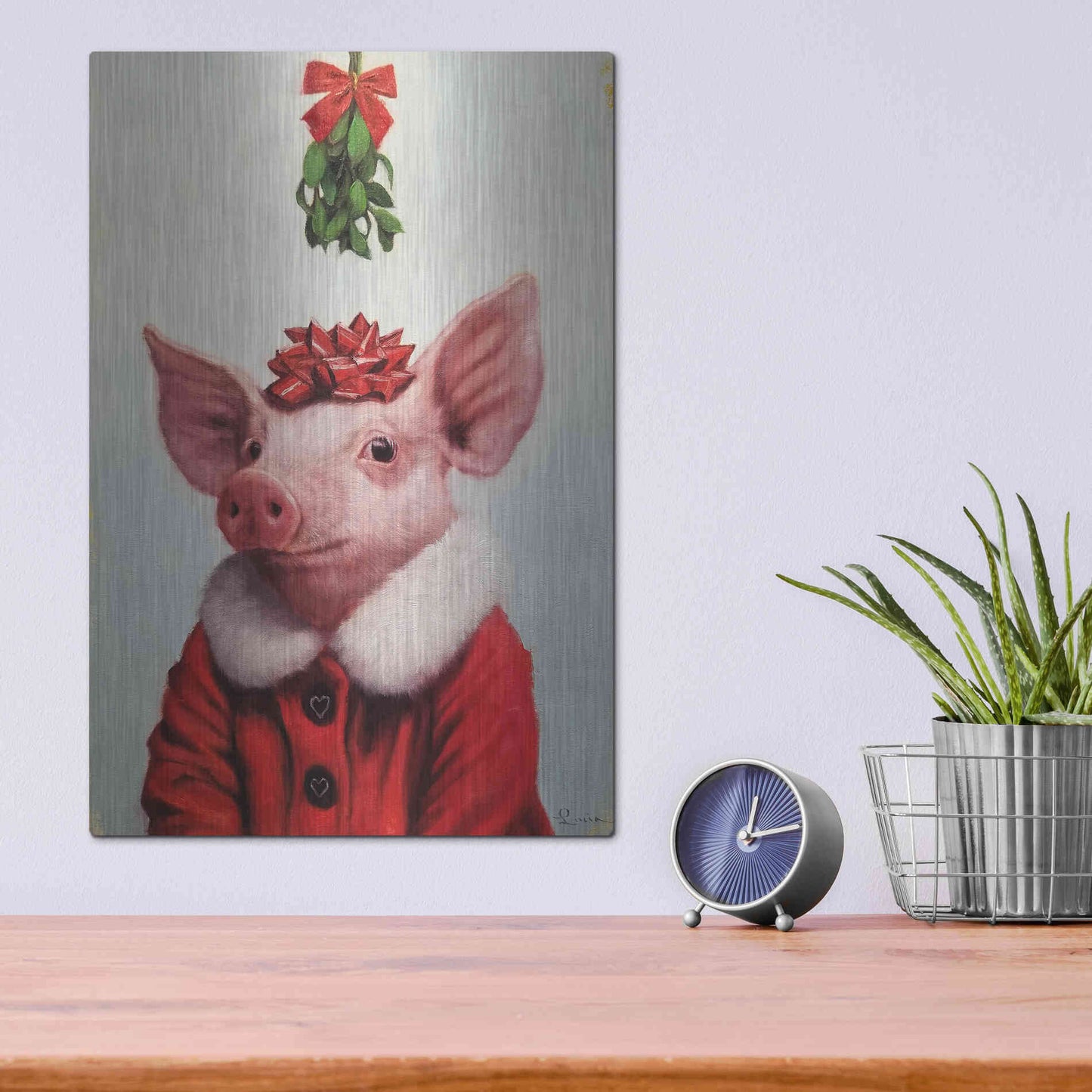 Luxe Metal Art 'Anticipation' by Lucia Heffernan, Metal Wall Art,12x16