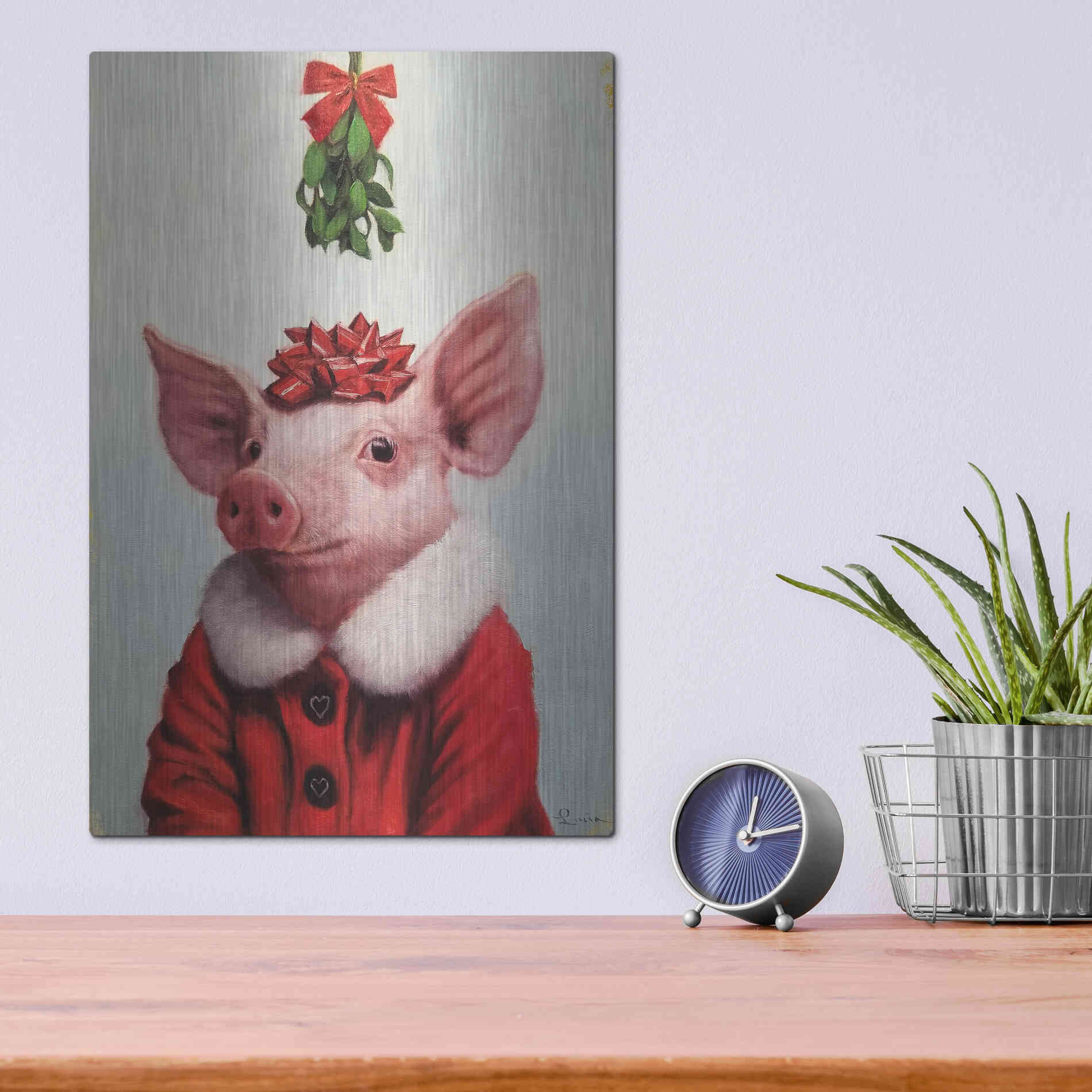 Luxe Metal Art 'Anticipation' by Lucia Heffernan, Metal Wall Art,12x16