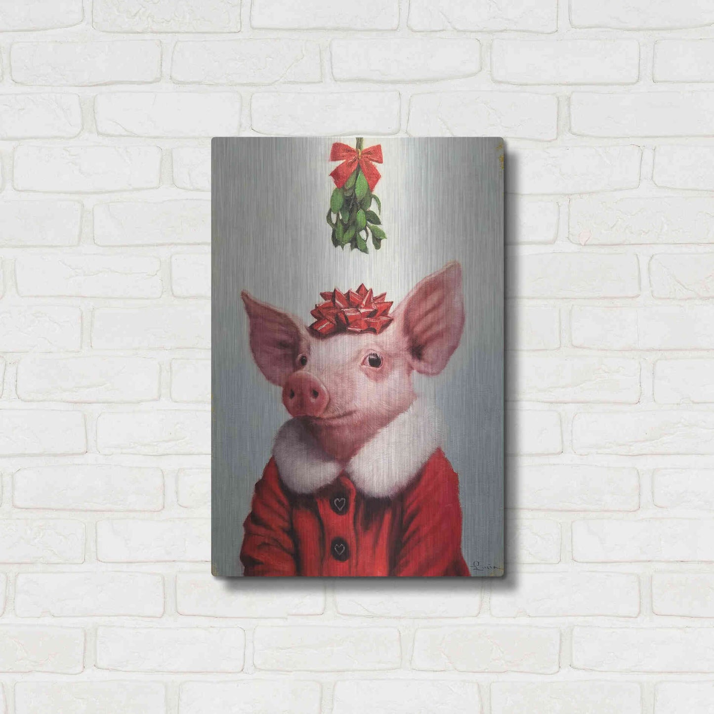 Luxe Metal Art 'Anticipation' by Lucia Heffernan, Metal Wall Art,16x24